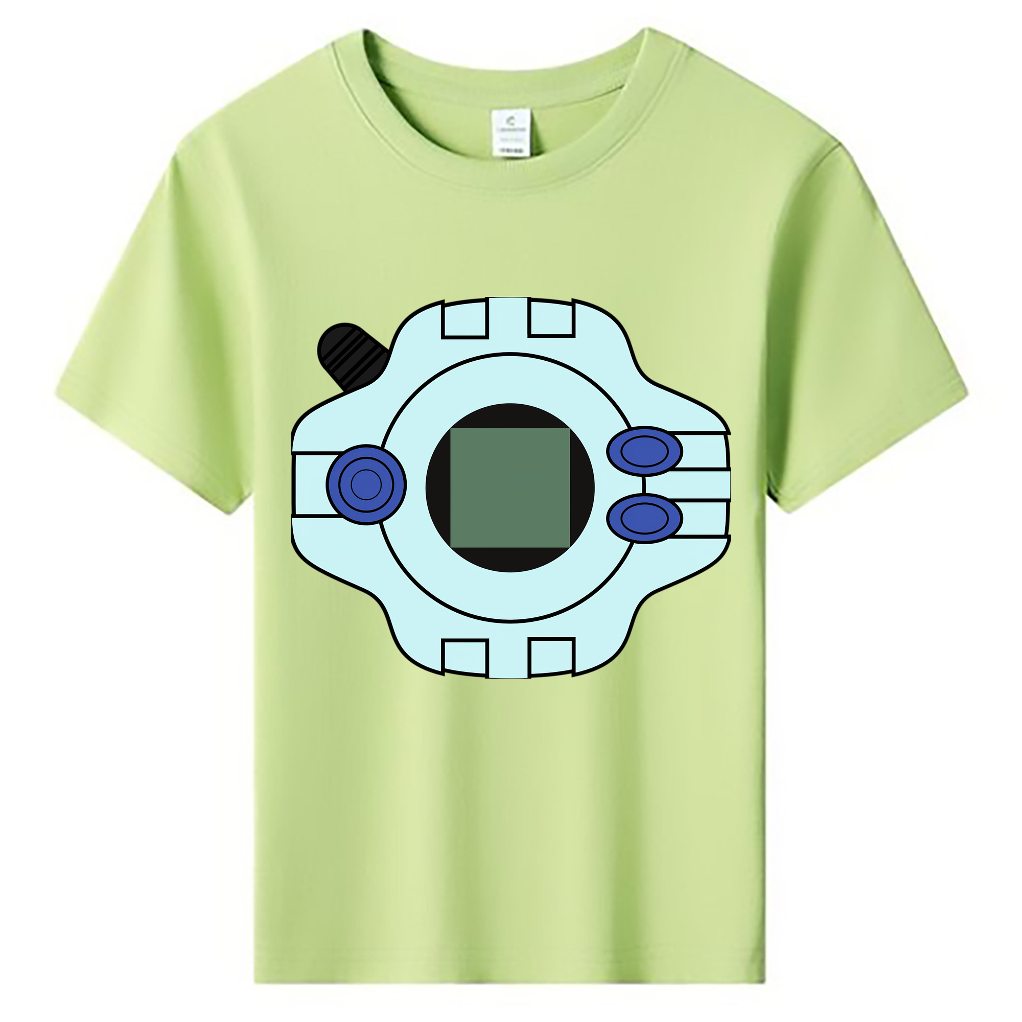 （画像用） Digimon デジタルモンスター/デジモン 綿100％キッズTシャツ（フロントプリント）